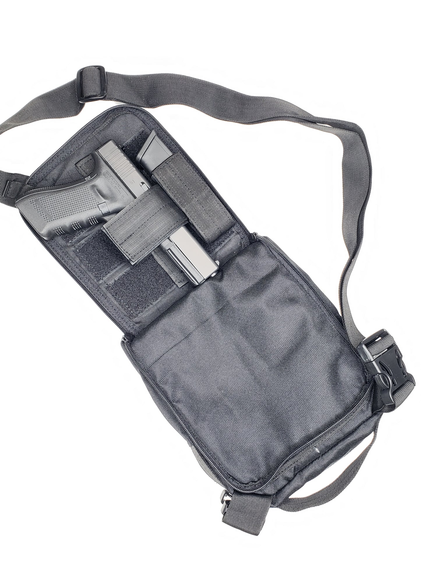Sling bag v2, ccw sling bag, conceal carry purse, conceal carry fanny pack, conceal carry. (right handed)